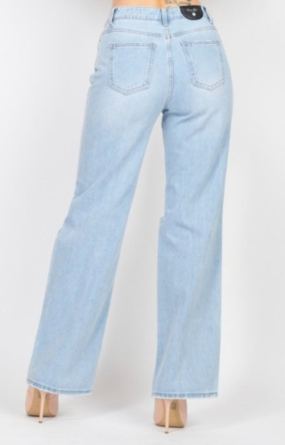 Wide Leg Denim Jeans