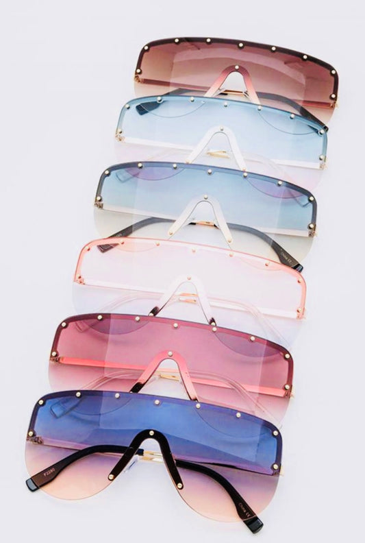 Studs Shield Sunglasses